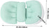 VANZACK 1Set Maternity Pillow with Lumbar Cushion Wedge Comfortable Abdominal Support for Pregnancy Breathable Side