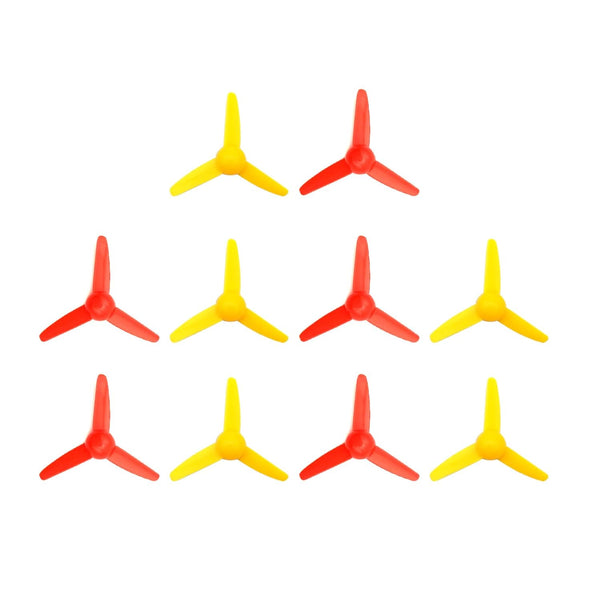 EUDAX Micro DC Motor 2mm Shaft Propeller with 3 Vanes, 80mm Fan Shape for RC Boat DIY Airplane