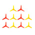 EUDAX Micro DC Motor 2mm Shaft Propeller with 3 Vanes, 80mm Fan Shape for RC Boat DIY Airplane