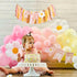 UOAOU 2nd Groovy Two Birthday High Chair Banner - Two Groovy Birthday Decorations,Retro Daisy Party Hghchair,Hippie