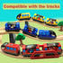DSHMIXIA Set 3 4 5 Battery Operated Train for Wooden Train Track Toys for Year Old Boys Kids Action Locomotive Train