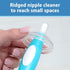 Set 3-Pack Dr. Brown's Silicone Cleaning Brush with Bottle, Spout, and Straw Brush, + Soft Touch No Scratch Baby Bottle