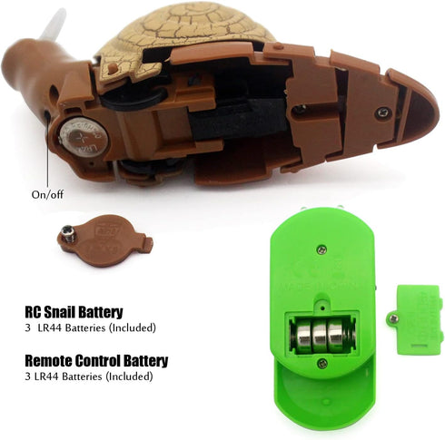 Realistic Remote Control Snail Toy - Electronic Crawling Insect for Kids