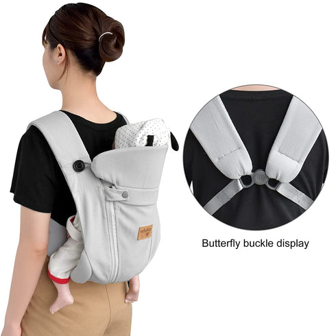 New Upgrade Ergonomic Baby Carrier Newborn Toddler Wrap Carrier,Hands Free Baby Sitting Support