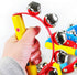 4 Pcs Vivid Color Rainbow Handle Wooden Bells, Jingle Stick Shaker Rattle with 5/10 Jingle Bells for Kids