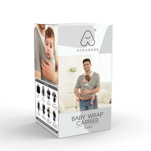 Acrabros Baby Wrap Carrier,Hands Free Baby Carrier Sling,Lightweight,Breathable,Softness,Perfect for Newborn Infants