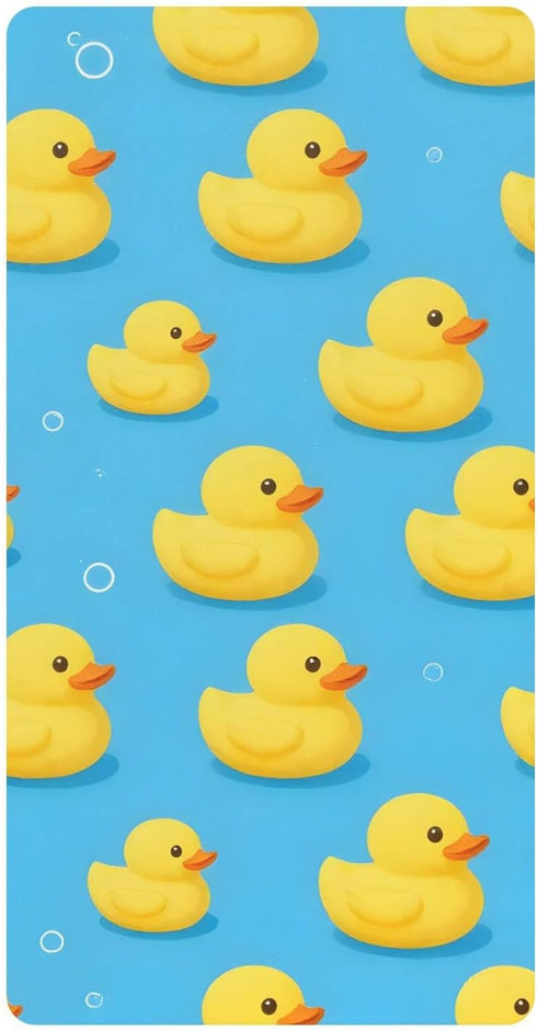 CZXW Cartoon Ducks Yellow Crib Sheets Fitted 52" x 28" Natural Cotton Soft