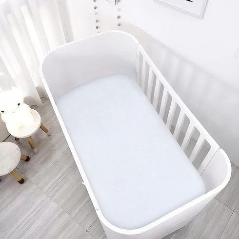 (52"x28"x8") Satin Crib Sheet Soft & Silky Fitted Crib Mattress Sheet for Boys and Girls, Baby Crib Sheets for Standard
