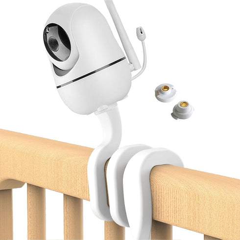 KHQBG Baby Monitor Flexible Mount for HelloBaby HB65/HB6550/HB6558/HB66/ANMEATE SM935E/SM650|,No Tools, No Wall Damage,