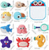 XAWACAH 6-12-18 1-3 (11 Pack) Bath Toy for Toddlers Months, No-Hole Bathtub Toys with Baby Bath Animals, Wind-Up