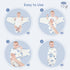 100% 0-3 3 Pack Yoofoss Baby Swaddles for Newborns Cotton, Adjustable Swaddle Months Newborn Swaddle Sack, Breathable