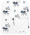 Wicbfdfv Cute Wolf Boho Leaves Baby Boy Girl Blankets Wolves Flannel Blanket Wildlife