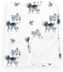 Wicbfdfv Cute Wolf Boho Leaves Baby Boy Girl Blankets Wolves Flannel Blanket Wildlife