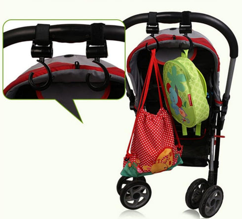 EMILYSTORES Princess Prince Stroller Hooks for Buggy Or Baby Carrier Or Bike Bicycle Or Car Headrest 1Pair