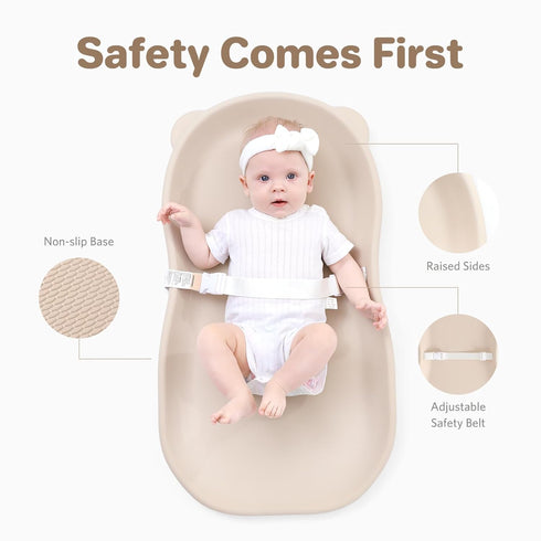 Wipe-Clean Baby Diaper Changing Pad Waterproof & Wipeable Teddy Bear Easy to Clean, Soft EVA Foam Changer Pads