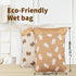 Clothes-2pcs, 11.8*15.75" Wet Dry Bags with Two Zippered Pockets and Handle, Reusable Storage Bag for Breast Pump Parts