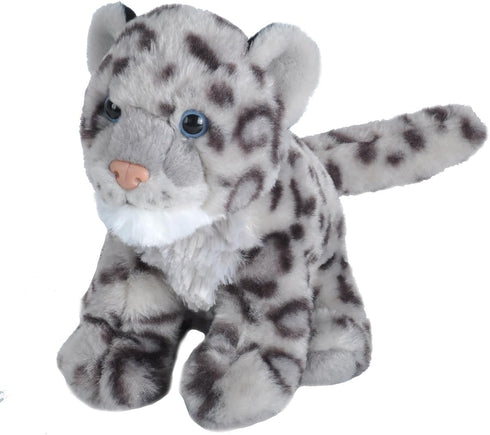 Wild Republic Cuddlekins Snow Leopard Plush, Stuffed Animal, 8 Inches - Gifts for Kids