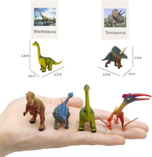 36 Small Animal Figurines, Learning & Education Toys, Realistic Dinosaur Zoo Jungle Safari Figures