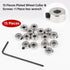 15pcs 1/8" Set 8x3.1mm 0.31"x 0.12" Hobbypark Plated Landing Gear Stopper Wheel Collar / RC Airplane Replacement