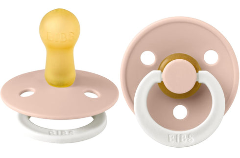 BIBS Pacifiers | Natural Rubber Baby Pacifier | Set of 2 BPA-Free