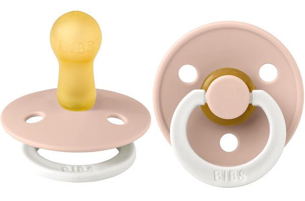 BIBS Pacifiers | Natural Rubber Baby Pacifier | Set of 2 BPA-Free