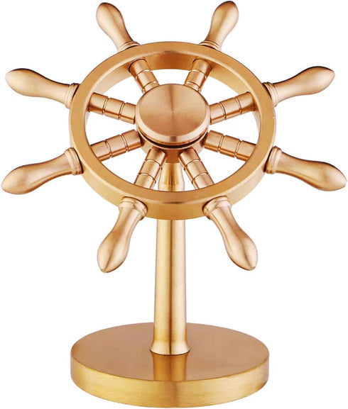 Spinner Brass Boat Helmsman Puts, Creative Metal Fidget Spinner Crafts, Copper Extractor