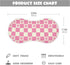 tplaotee 22x11in Peach Sun Checker Plaid Pattern Cotton burping Cloth Easy Care Baby wash Cloth for Unisex boy and Girl