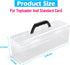 Toploader Storage Box, Large Trading Card Storage Box for 200 Toploaders, Plastic Case for 750 Cards