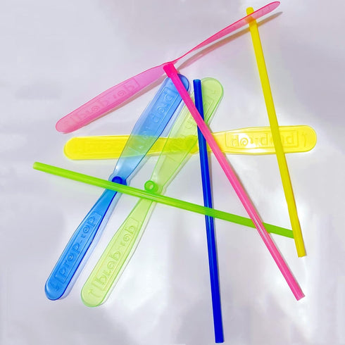 LCPQMZGH 60 Set 60 60 Set, Helicopter Toy, Propeller and Rod, Hand Helicopter Spinner Plastic Propeller Outdoor Flying