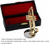 Miniature Brass Trumpet Model, Dollhouse Musical Instrument, Christmas Ornament