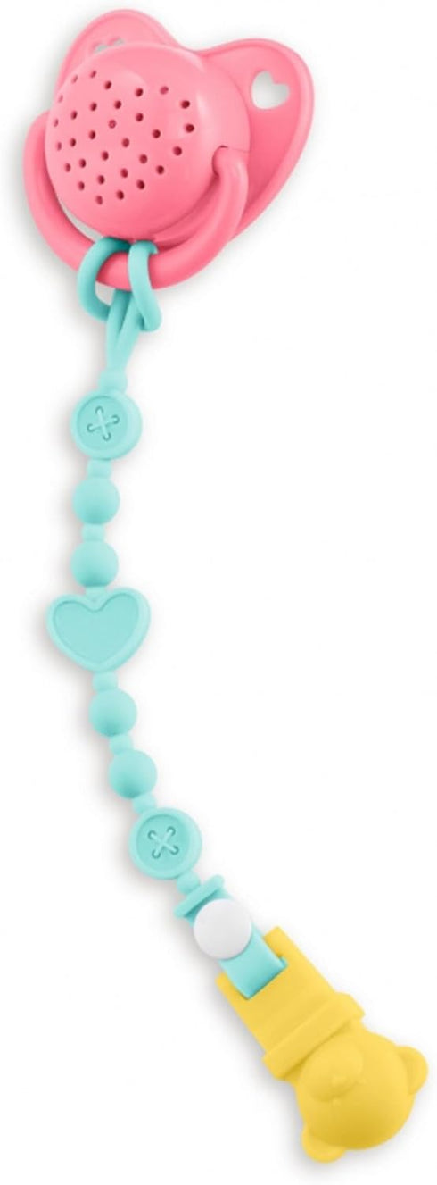 Corolle Baby Doll Pacifier with 15 Sounds for 14" Baby Dolls, Pink/Blue