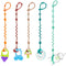 Toy Straps for Baby, 5pcs Adjustable Silicone Toy Holder for Stroller Accessories, No Throw Baby Travel Essential