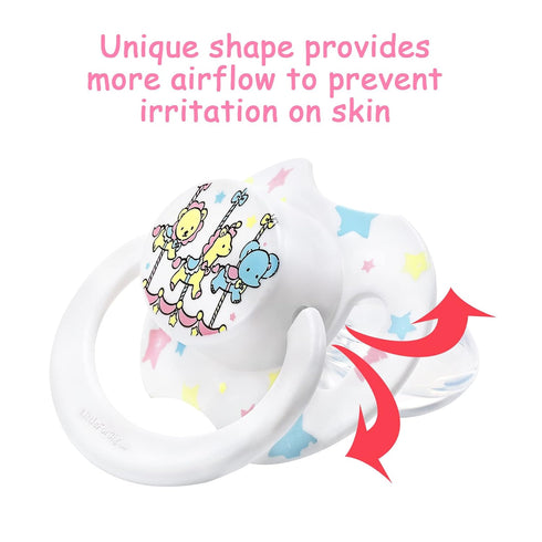 Set LittleForBig Bigshield Generation-II Adult Sized Pacifier Printed - Little Circus Pattern