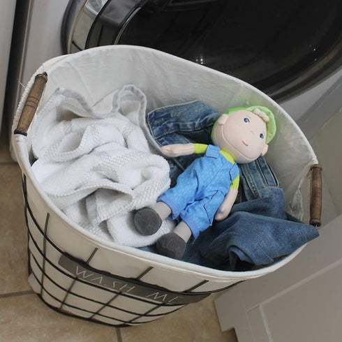 HABA Snug Up Soft Doll Till - 10" Soft Boy Doll with Blonde Hair, Machine Washable