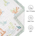 Generic 6 BATTILO PTY Layer Muslin Baby Blankets, Nursery Blankets for Boys Girls, Swaddle Blankets Babt Blanket