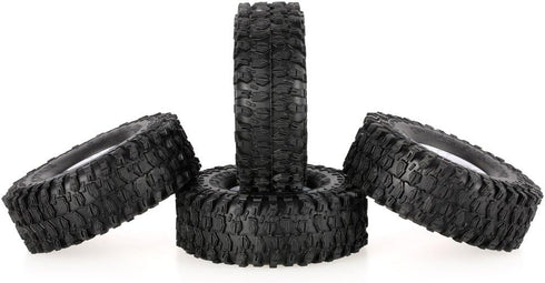 Goolsky 4Pcs AUSTAR AX-5020C 1.9 Inch 120mm Tires with Hub for 1/10 Traxxas Redcat SCX10 AXIAL RC4WD TF2