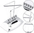Z-Shape Newton's Cradle Balance Ball, Classic Metal Pendulum Balls Physics Science Ornaments for Desk Decor