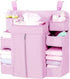 Tkidplw Diaper Organizer for Cribs And Changing Table, Hanging Diaper Caddy With Adjustable Straps Multiple Layer Baby