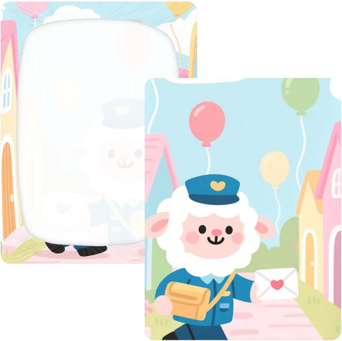 siphylline 1 Pack Letter Carrier Sheep Cartoon Cute Blue Baby Crib Sheets Cotton Baby Playard Sheet Ultra Soft Toddler