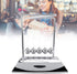 Z-Shape Newton's Cradle Balance Ball, Classic Metal Pendulum Balls Physics Science Ornaments for Desk Decor