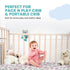 (38" 24" 1" Motherly Haven Breathable Crib Mattress Pad, Washable High Rebound Foam Mattress Topper for Baby Cribs