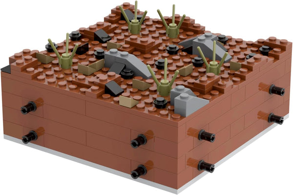 WW2 Battlefield Ground Military Building Block Set - 143PCS Fun for Kids and History Buffs