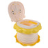Vaguelly Portable Foldable Potty Chair, Lemon Yellow Folding Travel Toilet Seat, Portable
