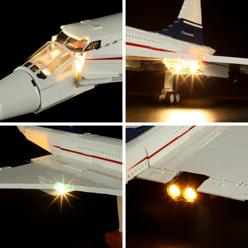 Lightailing LED for Lego 10318 Concorde, Lighting Kit Compatible with Lego Building Blocks Model