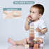 Baby Stacking Toy Cups, Toddler Stackable Bath Toy for 1-3, Nesting Cups for 6-12 Months, Montessori Gift for 2-4 Years
