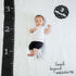 lulujo Baby's First Year Milestone Blanket and Cards Set, Loved Beyond Measure