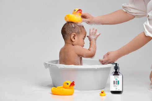 Organic Baby Shampoo & Body Wash, Cosmos Certified, Dermatologist Tested, Sensitive & Tear-Free Natural Formula, 13.5 oz