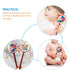 Baby Rattle - Handheld Soothing Toy, Wooden Rattle for Babies