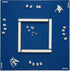 33" 33" The Gaming Mat Company Mahjong Mat. x Blue with Stitched Edge Premium Square Playmat for Poker, Dominoes