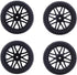 RC Car Tyre, Universal 1/10 RC Car Wheels for Crawler Vehicle Tyres, Remote Control Vehicle (Black)